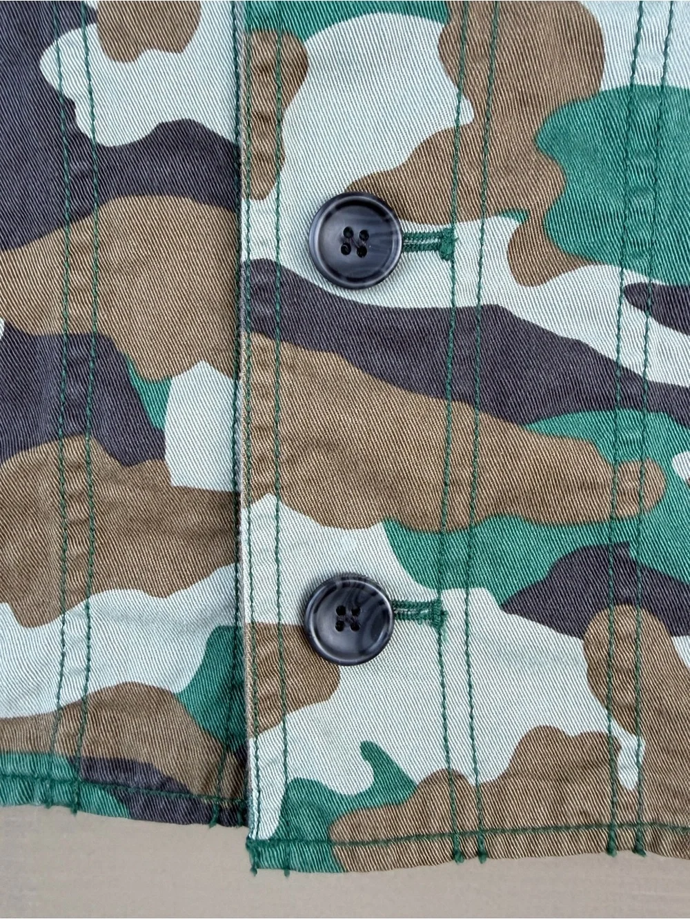 J. Crew Mercantile Camo Camouflage Utility Shirt Jacket Military Army size M
